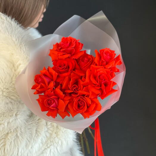 Монобукет из 9 роз Нина