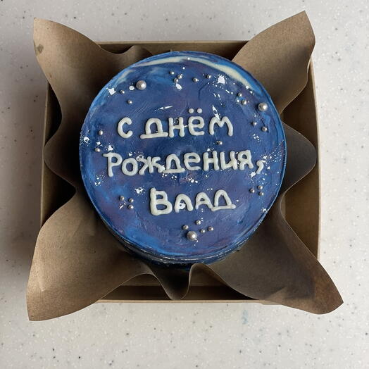 Бенто торт в космическом стиле