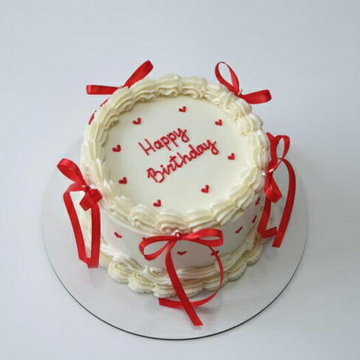 Торт Ламбет 1 - 1,3 кг(красный декор)