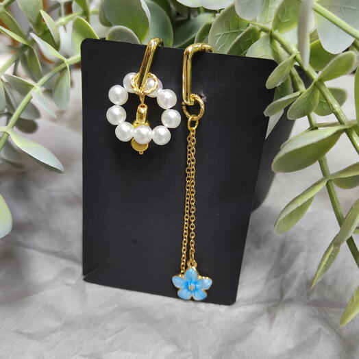 Серьги "незабудка"