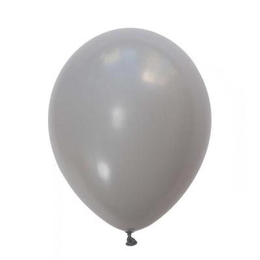 Воздушный шар надутый гелием серый