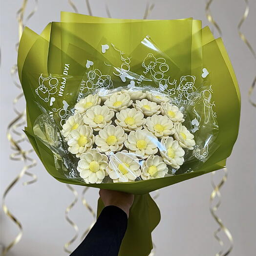 Букет из 19 больших ромашек💛