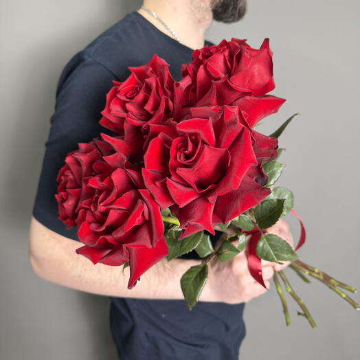 Букет из 5 французких роз 🥰🌹