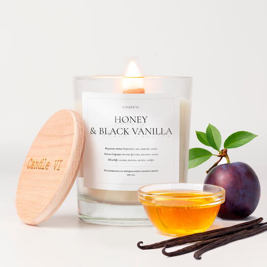Свеча ароматическая «Honey and black vanilla 250 мл