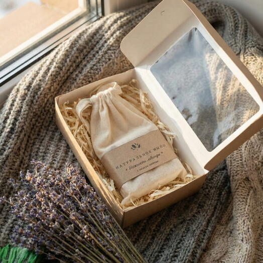 Мыло ручной работы «Нежность лаванды»