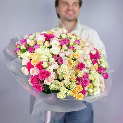 Кустовая роза Кения 75 шт