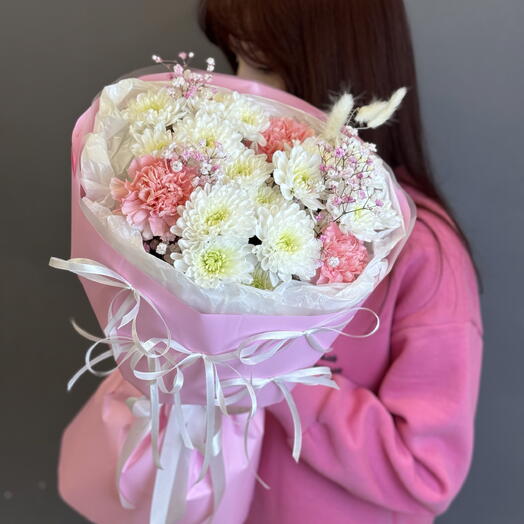 Сборный кругляш с бантиками в розовом цвете 🎀