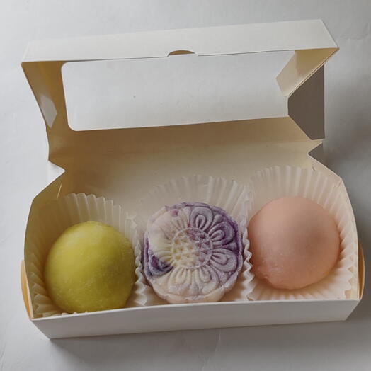 Мункейки (Mooncake) + Моти микс набор пирожных 3 шт ассорти