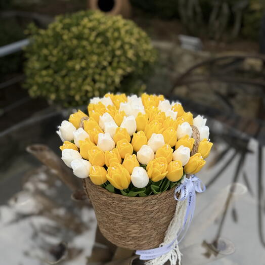 65 Scented Tulip Candle Bouquet