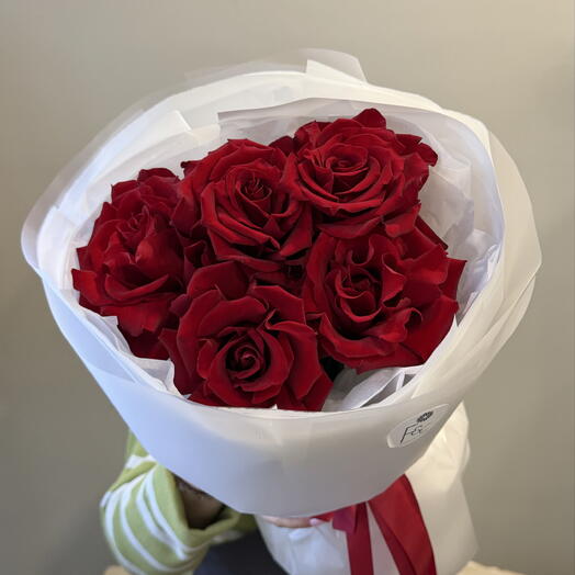 Букет красных роз🌹