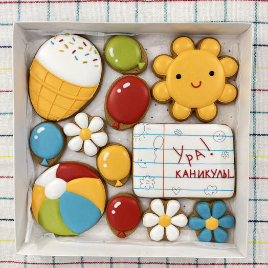 Набор пряников «Ура! Каникулы» большой Подарок для школьника