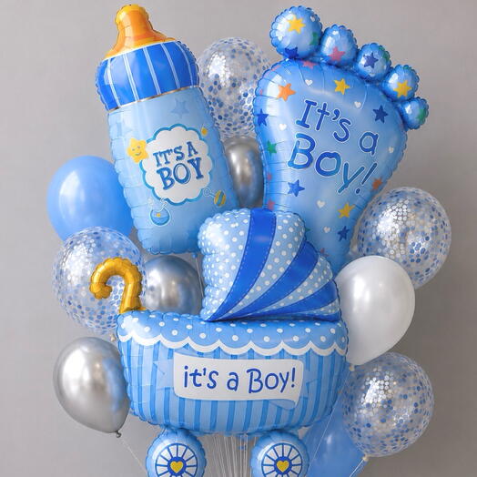 Набор шаров «Baby Blue Moments»