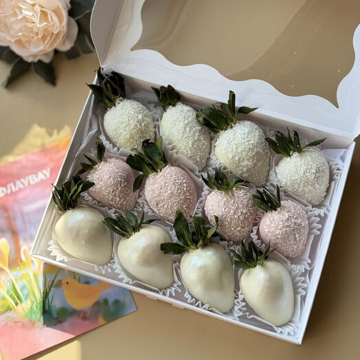 Клубника в белом шоколаде