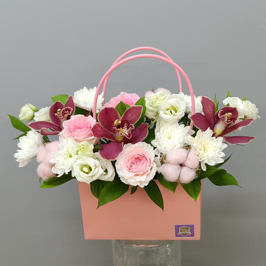 💐Сумочка с орхидеями💐