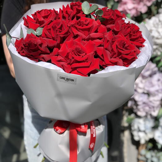 ️️️️️️️️️️️️️️️️️🎁🎁🎁 Букет цветов с красными французскими розами️️️