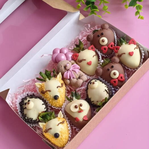 Клубника в шоколаде с Шоколадным мишкой🧸