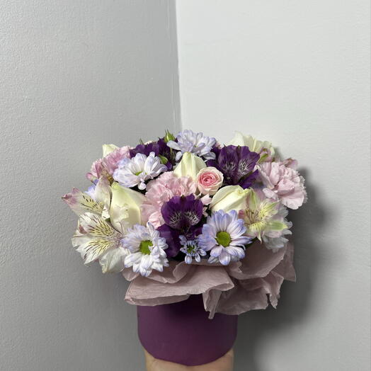 Коробочка с диантусами🌸