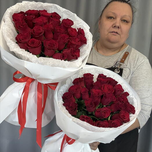 Дуо из 25 роз Кения