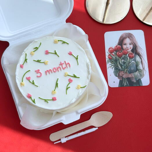 Бенто торт для девочки на три месяца
