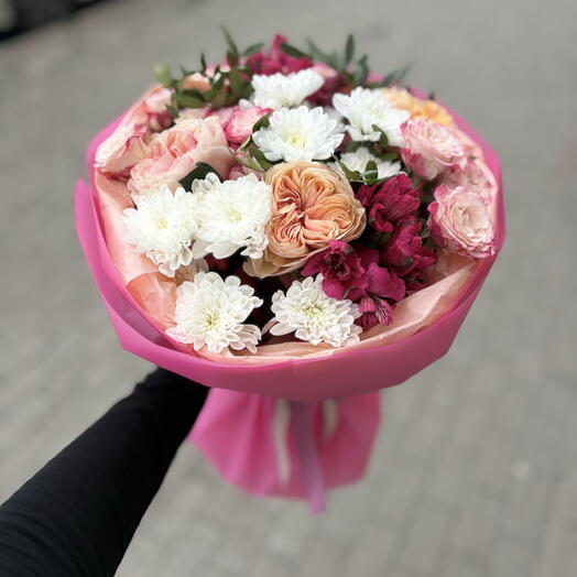 Сочный букет с пионовидной розой🌺🔥