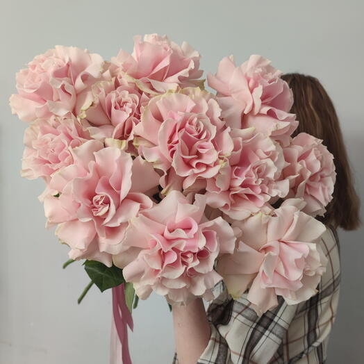 Букет из 11 нежных французских роз 🌸