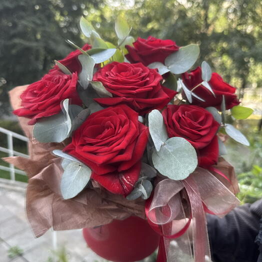 Ароматная коробочка с розами и эвкалиптом 🌹