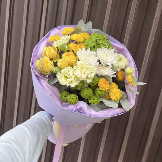 Потрясающий букет 💜💛