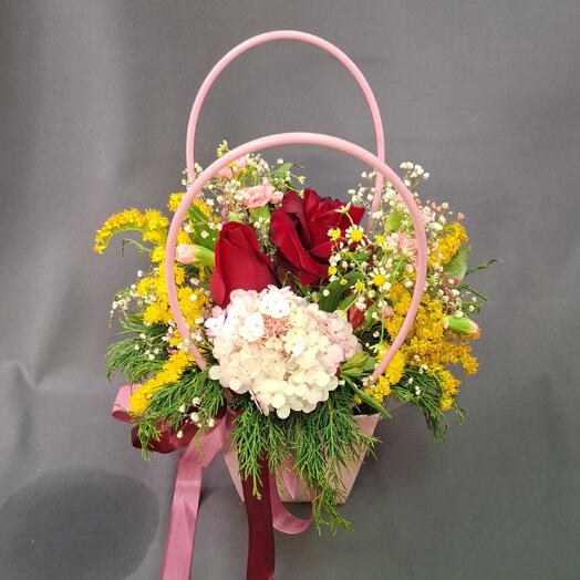 Летняя гортензия в сумочке 🩷