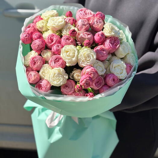 Кустовые розы Пионовидные микс 🌸