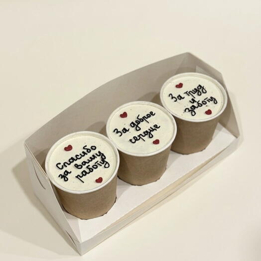 Торт в стакане, cake to go, Спасибо за труд