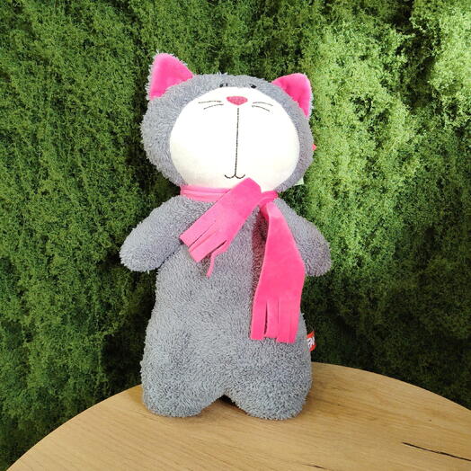 Мягкая игрушка "Кот с шарфом"