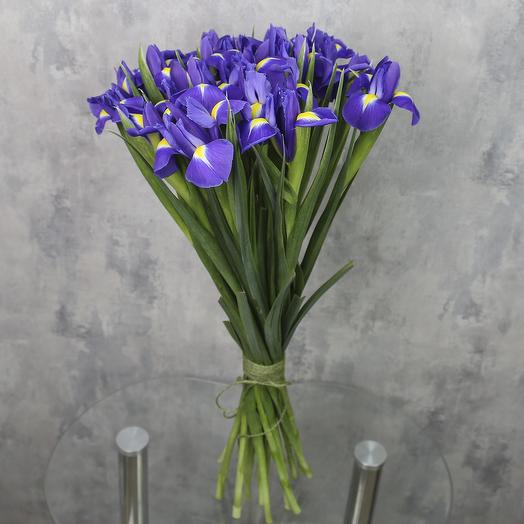 Bouquet "21 blue iris"