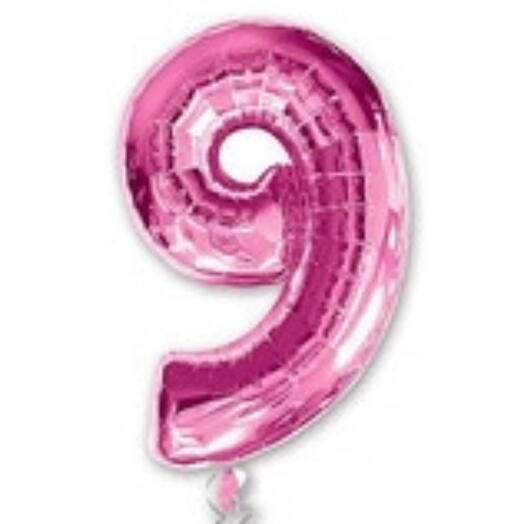 Foil ball "Digit 9"