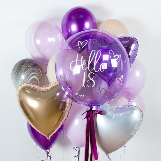 Set of balls "Lavender"
