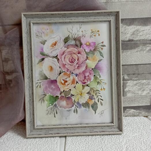 Painting "Rose of Provence"