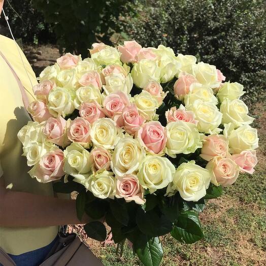 A gorgeous bouquet of 51 Roses