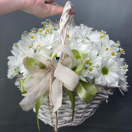 Basket with flowers