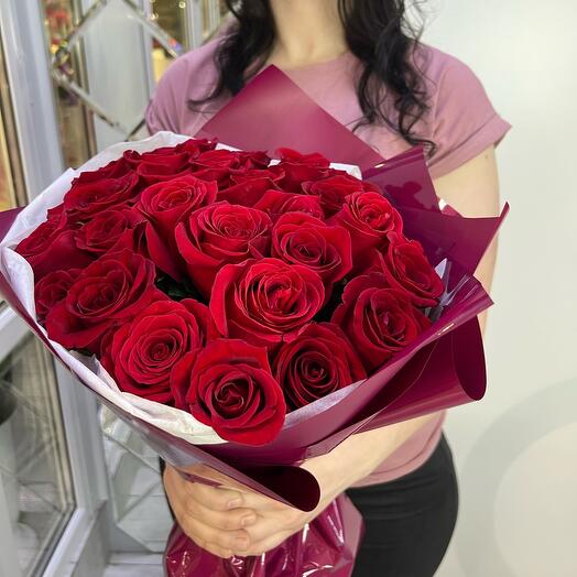 Ramo de 25 rosas rojas