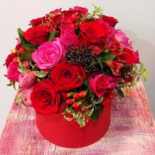Rosas en Caja