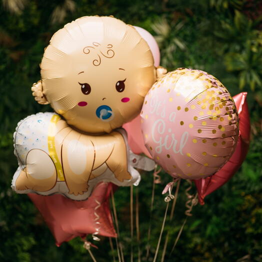 Premium balloons Baby girl