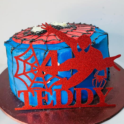 Spider-Man chocolate cake