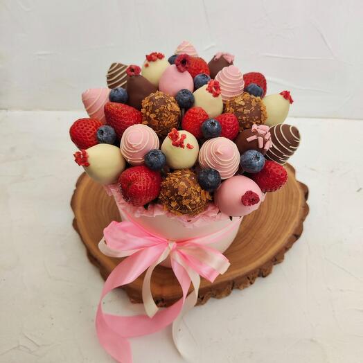Ramo de fresas en chocolate 88