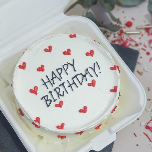 Happy Birthday Bento Cake
