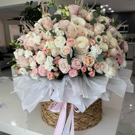 Pastel Elegance Basket