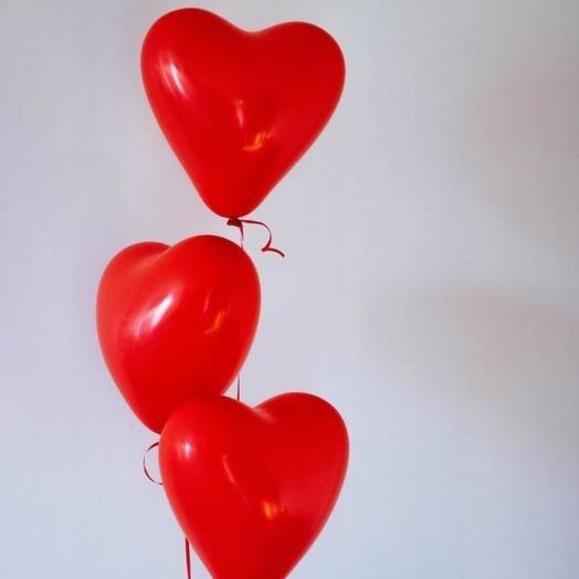 Набор из 3 сердечек