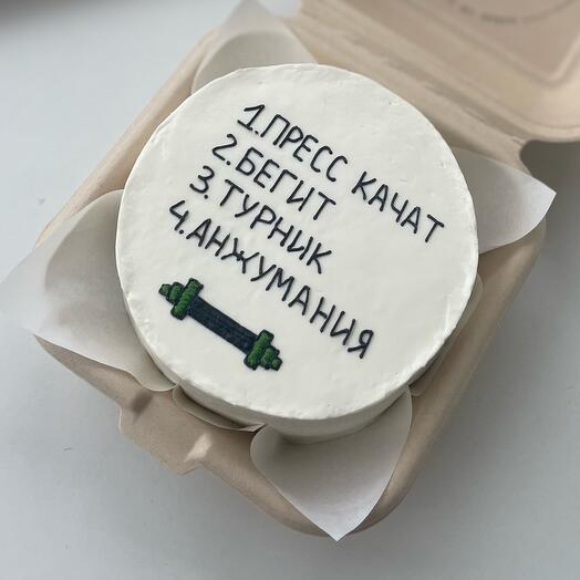 Бенто торт для тренера