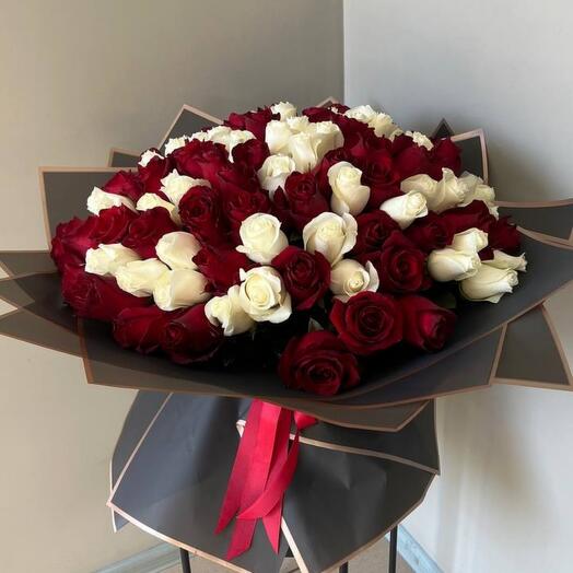Микс из 101 роза