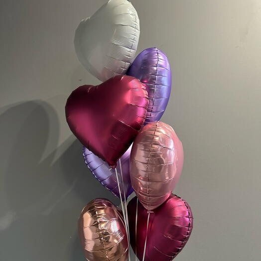 Ürək şəklində 7 ədəd balon