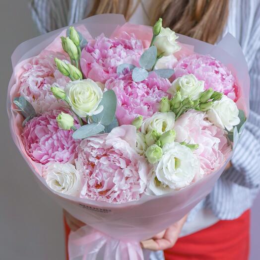Пионы и Эустома💓