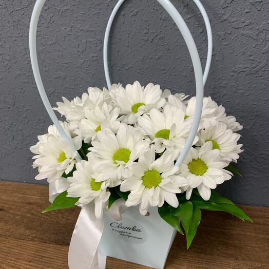 Handbag with daisies bacardi